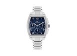Multifunktionsuhr Tommy Hilfiger "TH-OXFORD", Silberfarben, Blau, Armbanduhren, Herren, Quarzuhr, Armbanduhr, Herrenuhr, Edelstahlarmband, Analog