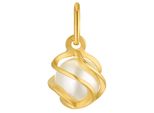PerlenanhäNger Amor "9038787", Gold (Gelbgoldfarben, Weiß), SchmuckanhäNger, Damen, Gelbgold 585 Perlen, 0,55 G, Gelbgold 585, Perlen, Made In Germany - Mit Wachsperle