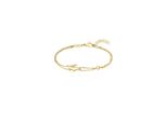 Armkette Lacoste "Crocodile", Gelbgoldfarben, ArmbäNder, Damen, 19Cm, Edelstahl, Armkette