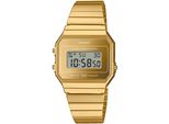 Chronograph Casio Vintage, Gold (Goldfarben), Armbanduhren, Damen, Chronograph, Quarzuhr, Armbanduhr, Damenuhr, Herrenuhr,Digitaluhr, Edelstahlarmband