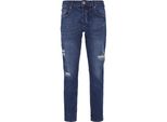 Bequeme Jeans 2Y Premium "2Y Premium Herren 2Y Tapered Fit Jeans", Herren, Gr. 31, NormalgrößEn, Blau, 97% Baumwolle, 3% Elasthan, Unifarben, Jeans