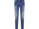Bequeme Jeans 2Y Premium "2Y Premium Herren 2Y Tapered Fit Jeans", Herren, Gr. 30, NormalgrößEn, Blau, 97% Baumwolle, 3% Elasthan, Unifarben, Normal, Jeans