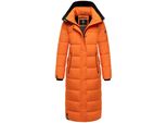 Steppmantel Navahoo "Isalie", Damen, Gr. M (38), Orange, Oberstoff: 100% Polyester. Futter: 100% Polyester. Wattierung: 100% Polyester. ÄRmelfutter: 100% Polyester, Oversize Wadenlang, ÄRmel Ohne ÄRmelschlitz RippstrickbüNdchen Mit Innenliegendem Gummizug, MäNtel Steppmantel, Zeitloser Wintermantel Mit Abnehmbarer Kapuze