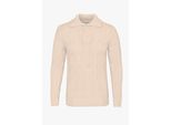 Polokragenpullover Felix Hardy "Pullover Mit Polo-Kragen", Herren, Gr. L, Beige, 100% Baumwolle, Pullover