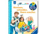 Kinderbuch RAVENSBURGER Wieso?Weshalb?Warum? junior, Band 79 Kämmen, schneiden, Haare waschen, bunt, B:18cm H:19,7cm, Bücher, Kinderbuch, Made in Europe