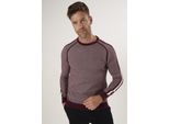 Rundhalspullover Felix Hardy "Basic-Pullover Mit Rundhalsausschnitt", Herren, Gr. Xxl, Hell Bordeaux, 100% Baumwolle, Pullover Rundhalspullover