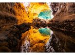 Fototapete papermoon "HöHle Mit Wasser", Bunt, B:4,5M L:2,8M, Vlies, Tapeten
