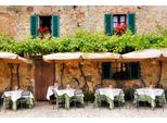 Fototapete Papermoon "Altstadt Restaurant", Bunt, B:3,5M L:2,6M, Vlies, Tapeten