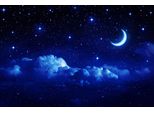 Fototapete Papermoon "Nachthimmel", Bunt, B:4,5M L:2,8M, Vlies, Tapeten