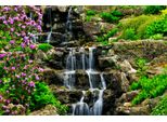Fototapete Papermoon "Cascading Waterfall", Bunt, B:3,5M L:2,6M, Vlies, Tapeten
