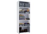Schuhregal Vcm "Holz Kleiderschrank Schuhschrank Vandol", Weiß, B:70Cm T:40Cm, SchräNke, Schuhregal
