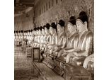 Fototapete Papermoon "Chinesische Figuren Sepia", Bunt, B:4,5M L:2,8M, Vlies, Tapeten