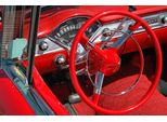 Fototapete Papermoon "Rotes Auto", Bunt, B:5M L:2,8M, Vlies, Tapeten