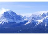 Fototapete Papermoon "ALPEN-BERGE Und Wasserfall", Bunt, B:4,5M L:2,8M, Vlies, Tapeten
