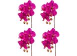 Kunstorchidee Creativ Green "Orchidee Phalaenopsis", Lila (Orchidee), H:44Cm, Kunstpflanzen, Mit Real-Touch-BlüTen