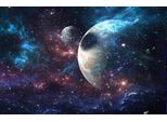 Fototapete Papermoon "Weltall Space Erde Planet", Bunt, B:4,5M L:2,8M, Vlies, Tapeten