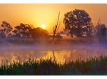 Fototapete Papermoon "See In Landschaft", Bunt, B:5M L:2,8M, Vlies, Tapeten