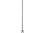 Zaunpfosten Alberts, Grau (Feuerverzinkt), B:3Cm H:115Cm T:3Cm, Stahl, Zaunpfosten, Zum Anschrauben, LäNge 1150 Mm, Pfosten 30 X 30 Mm