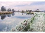 Fototapete Papermoon "Fluss Durch Schneelandschaft", Bunt, B:4M L:2,6M, Vlies, Tapeten