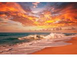 Fototapete Papermoon "Sea Sunset", Bunt, B:4M L:2,6M, Vlies, Tapeten