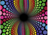 Fototapete Papermoon "Groovy Swirl Tunnel", Bunt, B:4,5M L:2,8M, Vlies, Tapeten