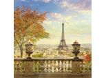 Fototapete Papermoon "Panorama Von Paris", Bunt, B:5M L:2,8M, Vlies, Tapeten