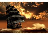 Fototapete Papermoon "Schiff", Bunt, B:4,5M L:2,8M, Vlies, Tapeten