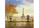 Fototapete Papermoon "Panorama Von Paris", Bunt, B:4,5M L:2,8M, Vlies, Tapeten