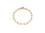 Charm-Armband Leonardo "Estrella Clip&Mix", Gold (Gelbgoldfarben), ArmbäNder, Damen, 19Cm, Edelstahl, Edelstahlarmband