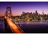Fototapete Papermoon "Brooklyn BRIDGE-NEW York City Skyline Times Square Nyc", Bunt, B:4,5M L:2,8M, Vlies, Tapeten
