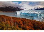 Fototapete Papermoon "GLETSCHER-PATAGONIEN Gebirge Wald Berge Sonne Steine", Bunt, B:4,5M L:2,8M, Vlies, Tapeten