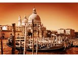 Fototapete Papermoon "Retro Venedig", Bunt, B:3,5M L:2,6M, Vlies, Tapeten