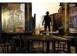 Fototapete Papermoon "Cowboy Im Saloon", Bunt, B:3,5M L:2,6M, Vlies, Tapeten