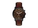Chronograph Fossil "Neutra", Braun, Schwarz, Armbanduhren, Herren, Chronograph, Quarzuhr, Armbanduhr, Herrenuhr, Lederarmband, Analog, Tag