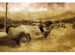 Fototapete Papermoon "Altes Rennauto", Bunt, B:4M L:2,6M, Vlies, Tapeten