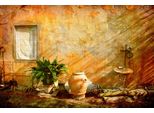 Fototapete Papermoon "Alte Vase", Bunt, B:4,5M L:2,8M, Vlies, Tapeten