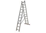 Doppelleiter Krause "Corda", Grau (Aluminiumfarben), B:88Cm H:420Cm L:295Cm, Aluminium, Leitern, 2X11 Sprossen