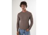 Rundhalspullover Felix Hardy "Pullover Mit Rundhalsausschnitt Aus Kabelstrick", Herren, Gr. Xxl, Braun, 100% Baumwolle, Pullover Rundhalspullover