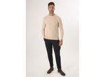 Rundhalspullover Felix Hardy "Pullover Mit Rundhalsausschnitt Aus Kabelstrick", Herren, Gr. Xl, Beige, 100% Baumwolle, Pullover Rundhalspullover