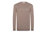 Rundhalspullover Felix Hardy "Pullover Mit Rundhalsausschnitt", Herren, Gr. Xxl, Beige (Braun), 100% Baumwolle, Pullover Rundhalspullover
