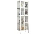 Standvitrine Vcm "Stahl Standvitrine Vitrine Schaukasten Floka Xxl", Weiß, B:60Cm T:35Cm, Obermaterial: 100% Metall Mt., SchräNke, Standvitrine