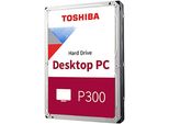 TOSHIBA interne HDD-Festplatte P300 Desktop PC 2TB, schwarz (silber, schwarz), 2 TB, Festplatten, interne HDD-Festplatte