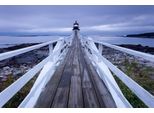 Fototapete Papermoon "Marshall Point Leuchtturm", Bunt, B:4,5M L:2,8M, Vlies, Tapeten