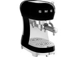 SMEG Espressomaschine ECF02BLEU, schwarz, 1, Kaffeemaschinen, Tassenabstellfläche beheizbar, Espressomaschine