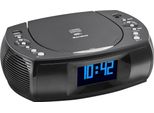 KARCHER Uhrenradio UR 1309D, schwarz, B:23,8cm H:7,5cm T:16cm, Radios, DAB+ Radio, CD-Player, USB-Anschluss, USB-Ladefunktion, Radiowecker, Uhrenradio