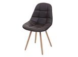 Esszimmerstuhl MCW-A60 Ii, Stuhl KüChenstuhl, Retro 50Er Jahre Design ~ Kunstleder Braun