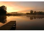 Fototapete Papermoon "Morgenstille Am See", Bunt, B:4M L:2,6M, Vlies, Tapeten