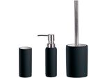 Badaccessoire-Set KLEINE WOLKE Pur, schwarz, Keramik, Badaccessoires-Sets, Badaccessoire-Set