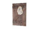 Wandgarderobe MCW-D13, Garderobe Garderobenpaneel, 6 Haken 91X60Cm ~ Shabby-Braun