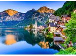 Fototapete Papermoon "Hallstatt Austria", Bunt, B:4M L:2,6M, Vlies, Tapeten